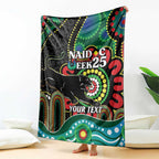 Custom NAIDOC Week 2025 Panthers Blanket Go Mountain Men Indigenous Art