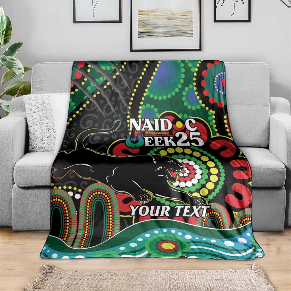 Custom NAIDOC Week 2025 Panthers Blanket Go Mountain Men Indigenous Art