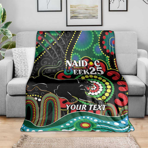 Custom NAIDOC Week 2025 Panthers Blanket Go Mountain Men Indigenous Art
