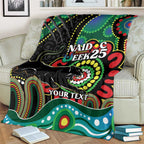 Custom NAIDOC Week 2025 Panthers Blanket Go Mountain Men Indigenous Art