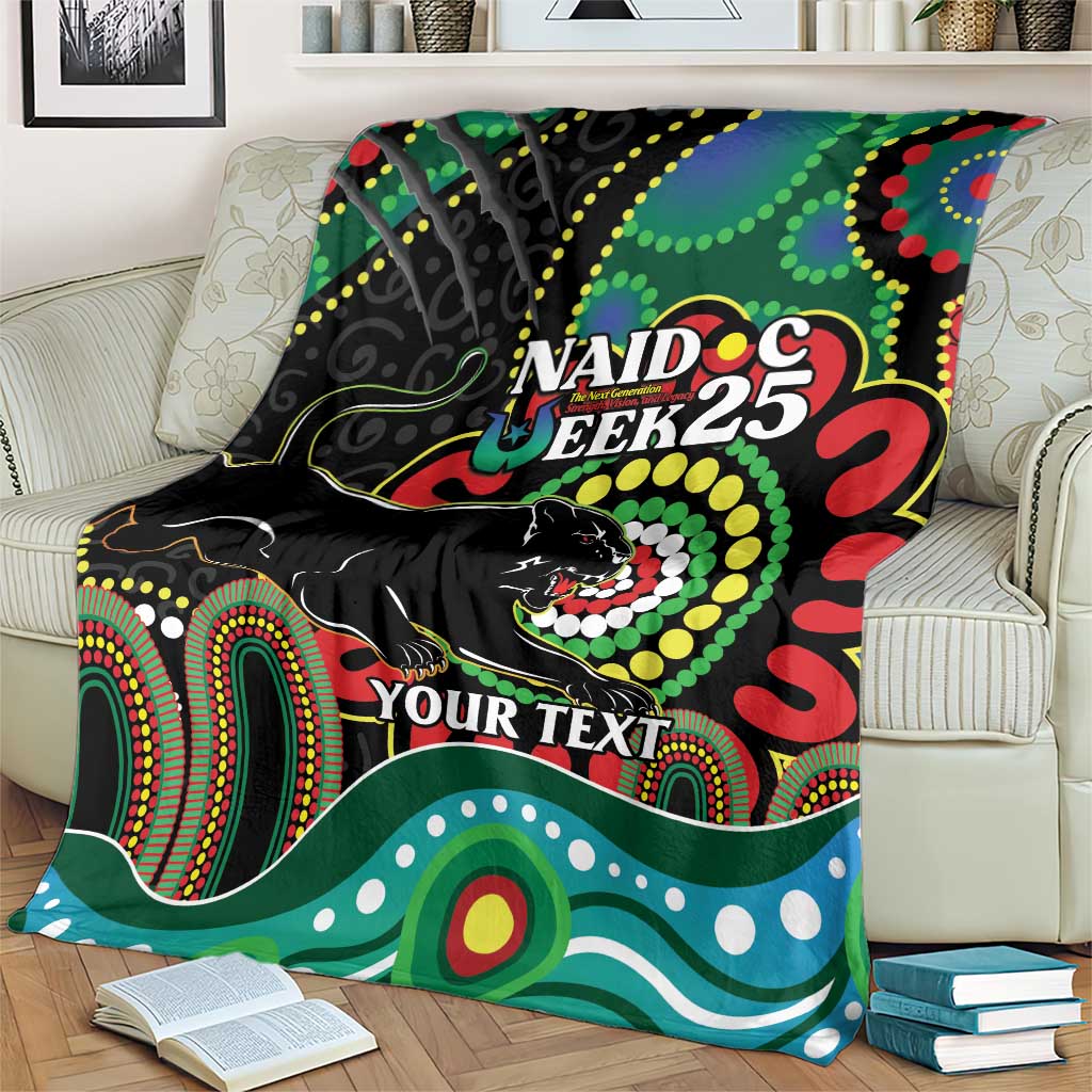 Custom NAIDOC Week 2025 Panthers Blanket Go Mountain Men Indigenous Art
