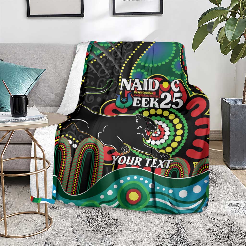 Custom NAIDOC Week 2025 Panthers Blanket Go Mountain Men Indigenous Art