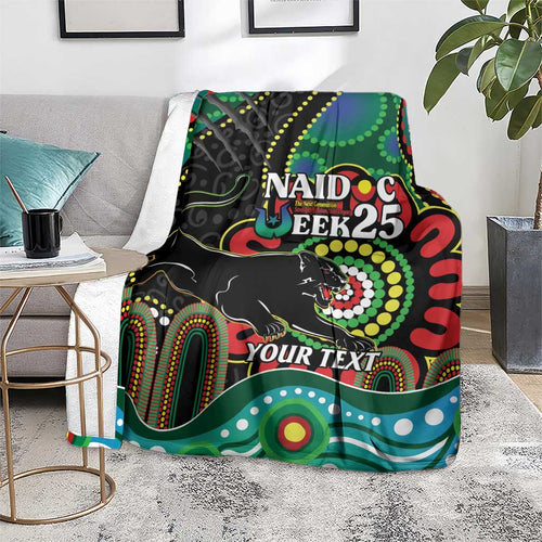 Custom NAIDOC Week 2025 Panthers Blanket Go Mountain Men Indigenous Art