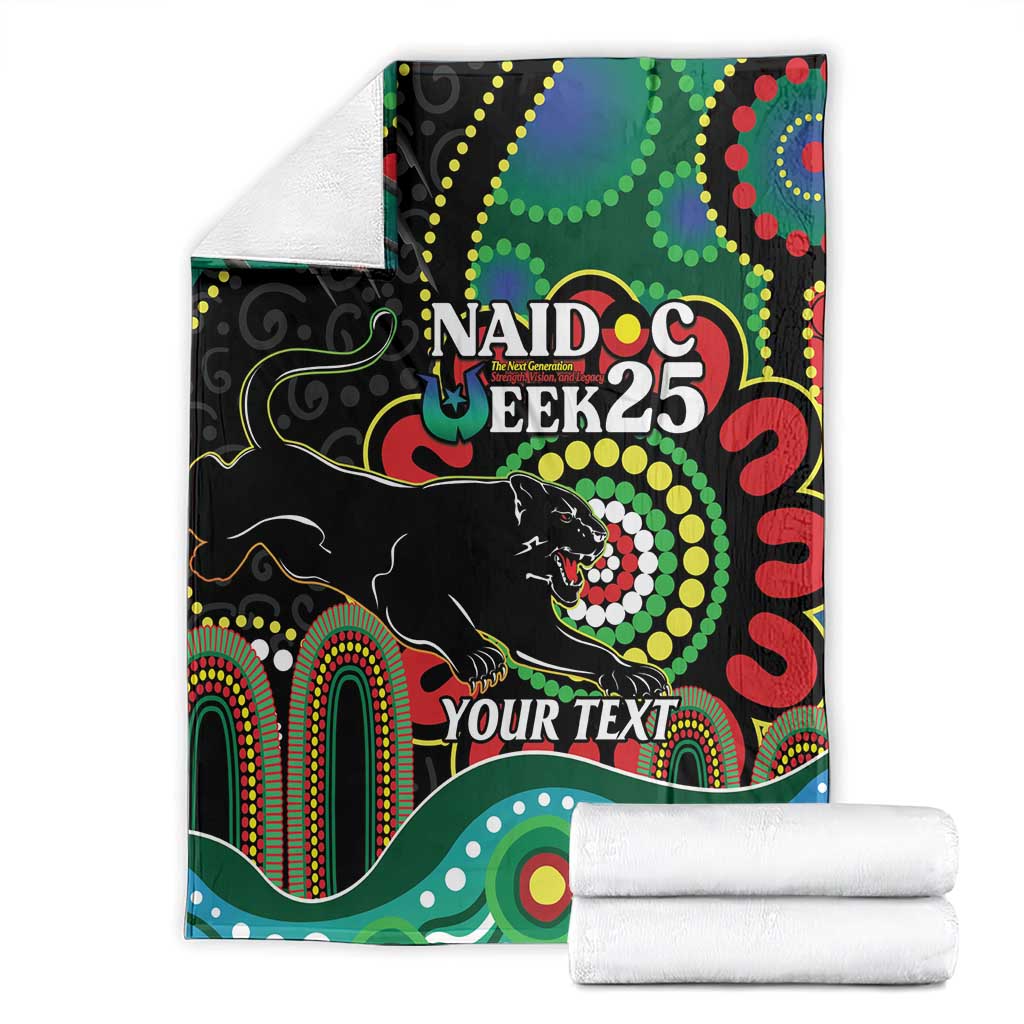 Custom NAIDOC Week 2025 Panthers Blanket Go Mountain Men Indigenous Art