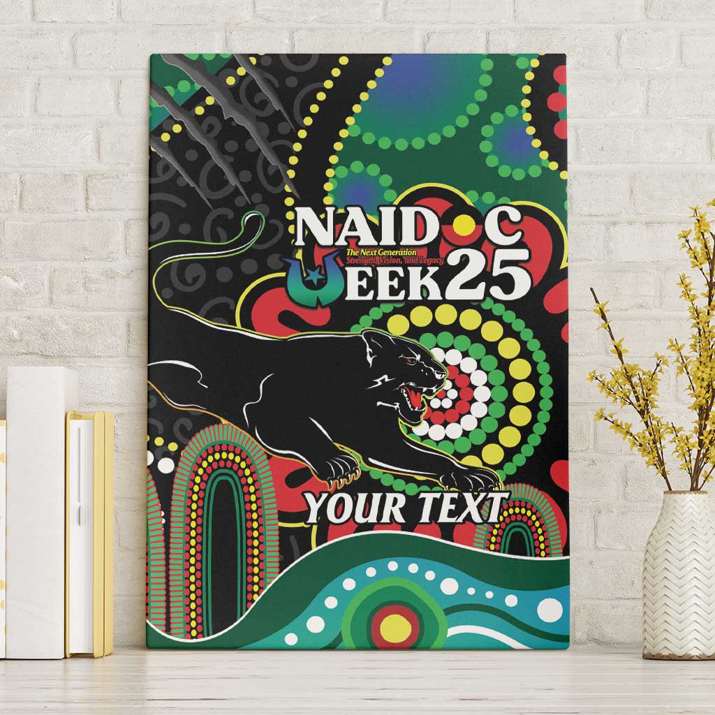 Custom NAIDOC Week 2025 Panthers Canvas Wall Art Go Mountain Men Indigenous Art
