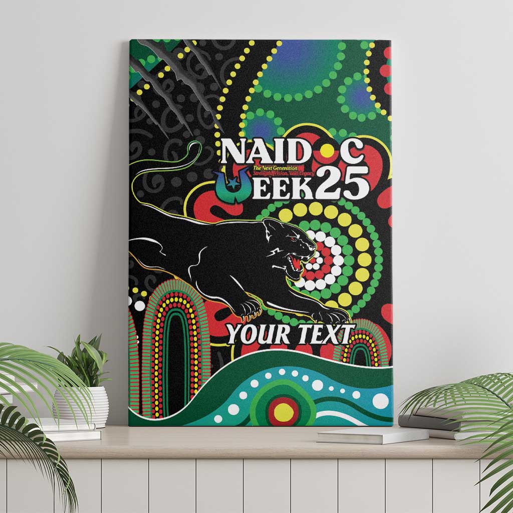 Custom NAIDOC Week 2025 Panthers Canvas Wall Art Go Mountain Men Indigenous Art