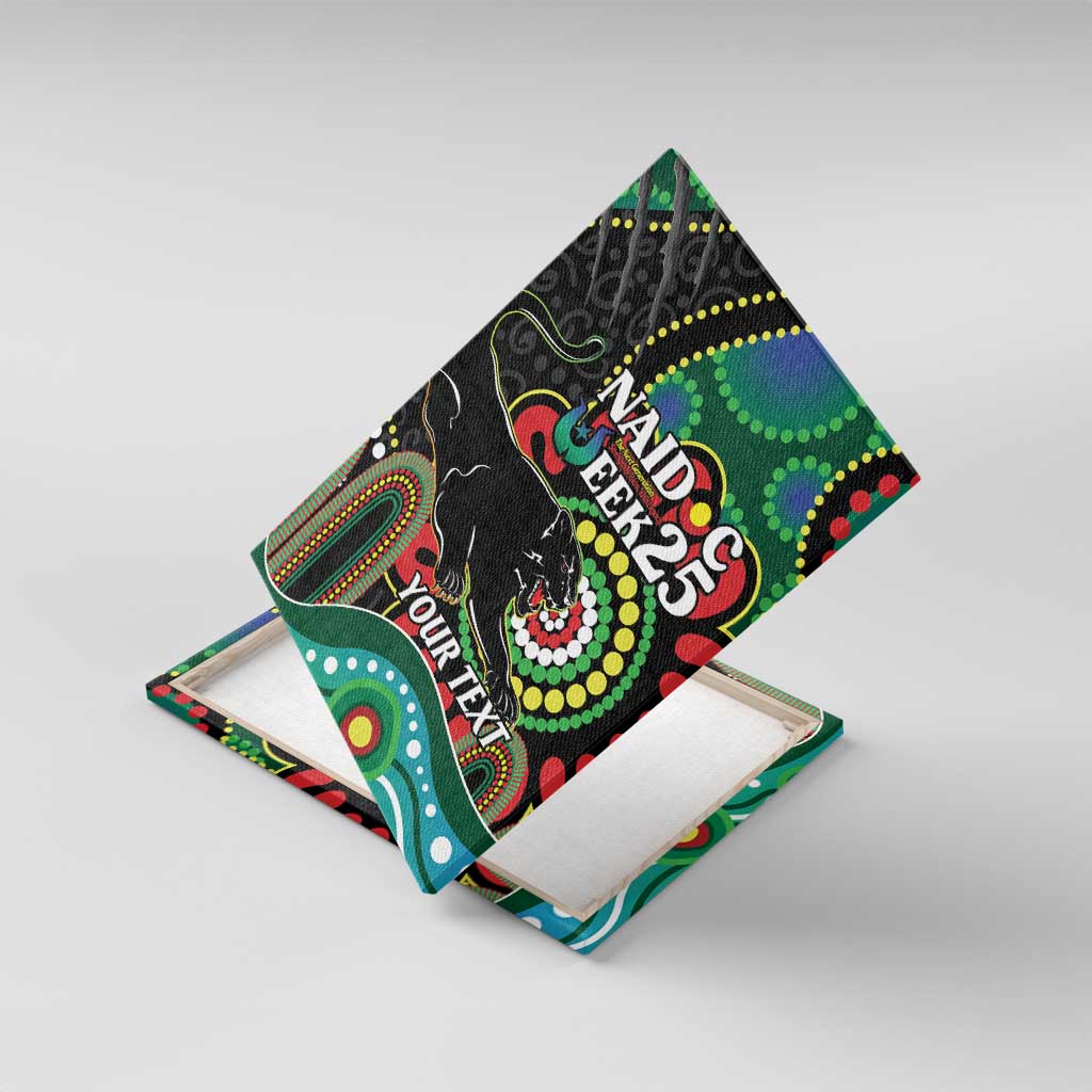 Custom NAIDOC Week 2025 Panthers Canvas Wall Art Go Mountain Men Indigenous Art