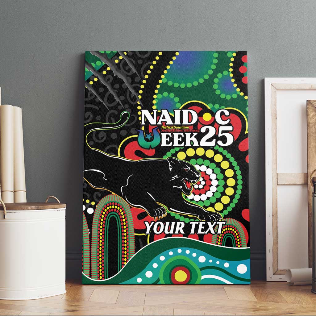 Custom NAIDOC Week 2025 Panthers Canvas Wall Art Go Mountain Men Indigenous Art