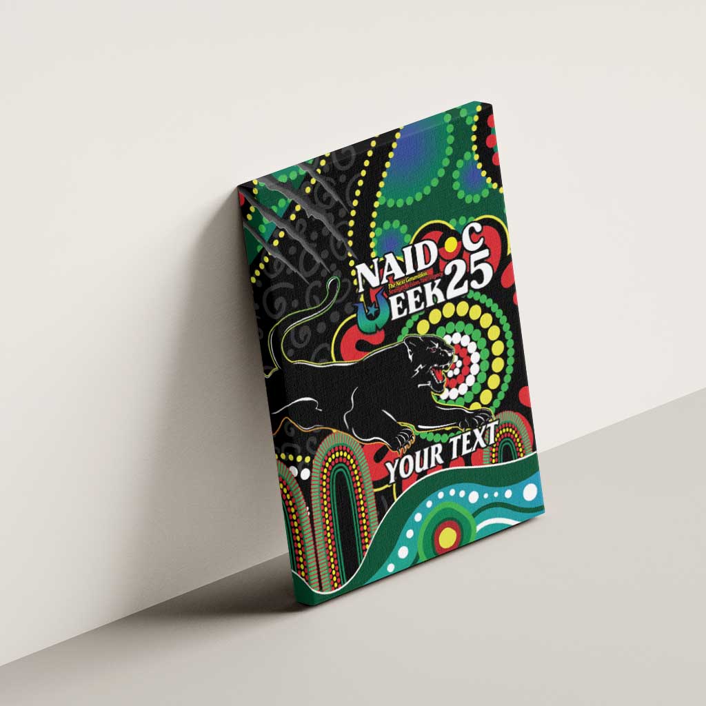 Custom NAIDOC Week 2025 Panthers Canvas Wall Art Go Mountain Men Indigenous Art