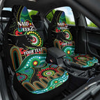 Custom NAIDOC Week 2025 Panthers Car Seat Cover Go Mountain Men Indigenous Art