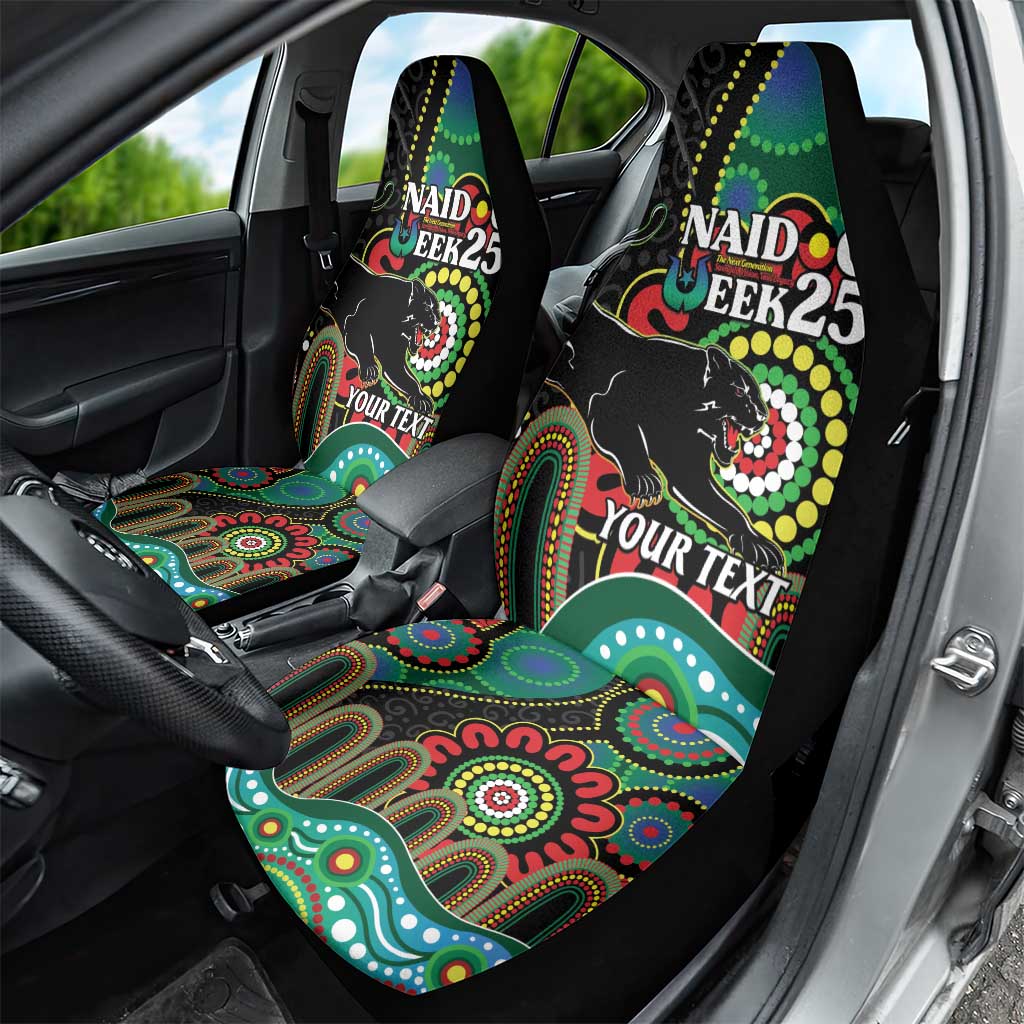 Custom NAIDOC Week 2025 Panthers Car Seat Cover Go Mountain Men Indigenous Art