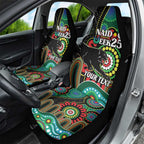 Custom NAIDOC Week 2025 Panthers Car Seat Cover Go Mountain Men Indigenous Art