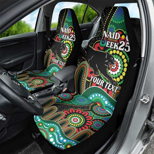 Custom NAIDOC Week 2025 Panthers Car Seat Cover Go Mountain Men Indigenous Art