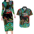 Custom NAIDOC Week 2025 Panthers Couples Matching Long Sleeve Bodycon Dress and Hawaiian Shirt Go Mountain Men Indigenous Art