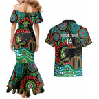Custom NAIDOC Week 2025 Panthers Couples Matching Mermaid Dress and Hawaiian Shirt Go Mountain Men Indigenous Art