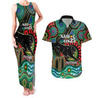 Custom NAIDOC Week 2025 Panthers Couples Matching Tank Maxi Dress and Hawaiian Shirt Go Mountain Men Indigenous Art