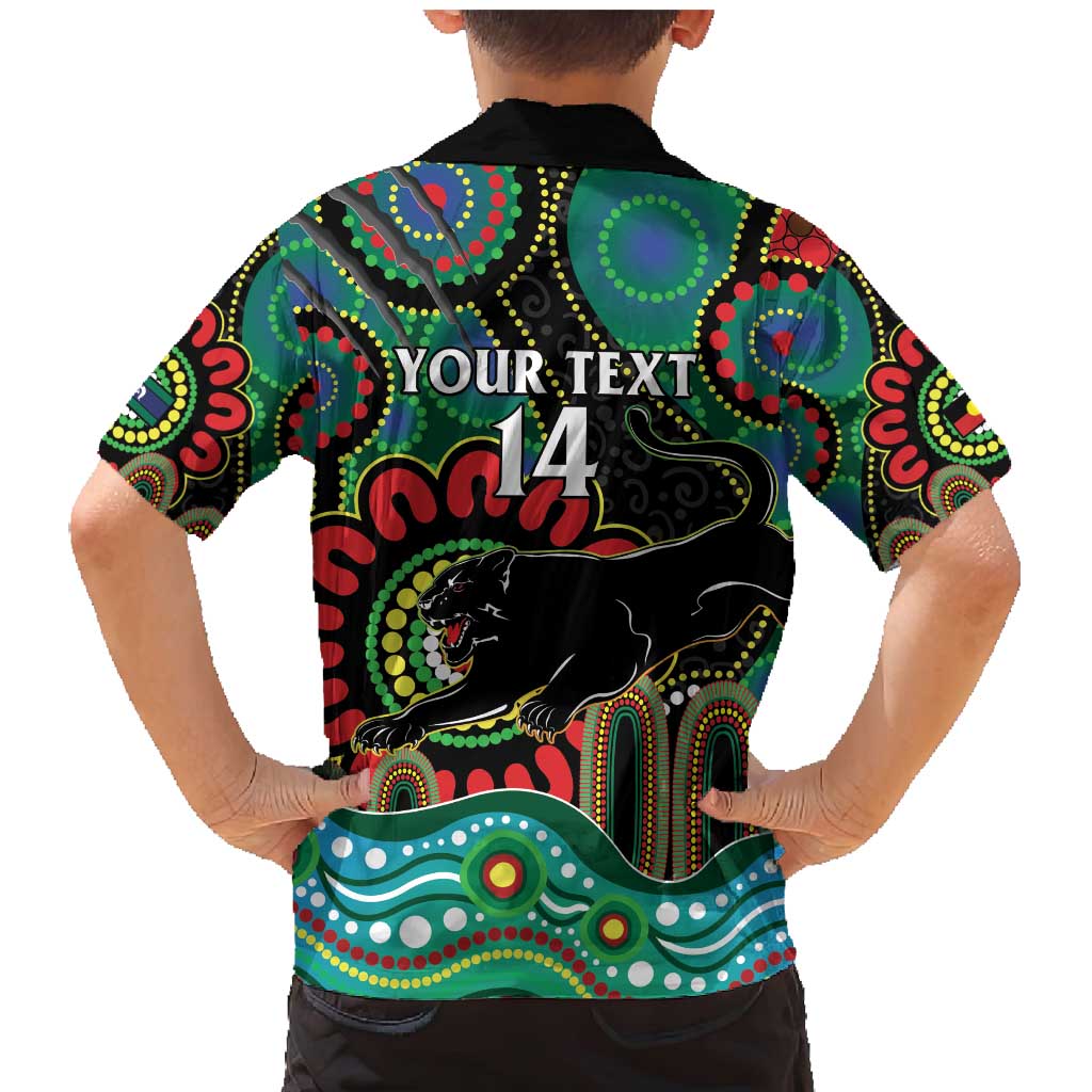 Custom NAIDOC Week 2025 Panthers Family Matching Mermaid Dress and Hawaiian Shirt Go Mountain Men Indigenous Art