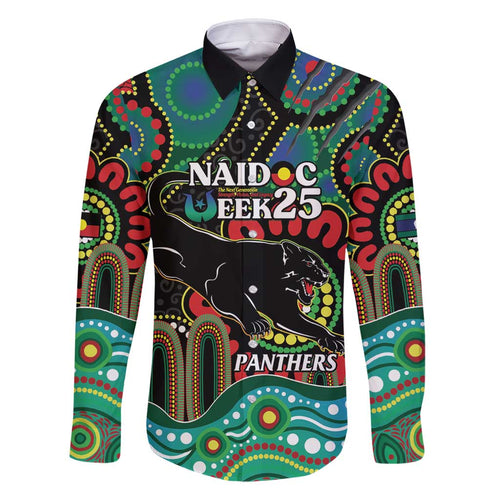 Custom NAIDOC Week 2025 Panthers Family Matching Mermaid Dress and Hawaiian Shirt Go Mountain Men Indigenous Art