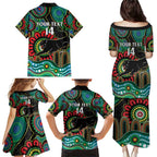 Custom NAIDOC Week 2025 Panthers Family Matching Puletasi and Hawaiian Shirt Go Mountain Men Indigenous Art