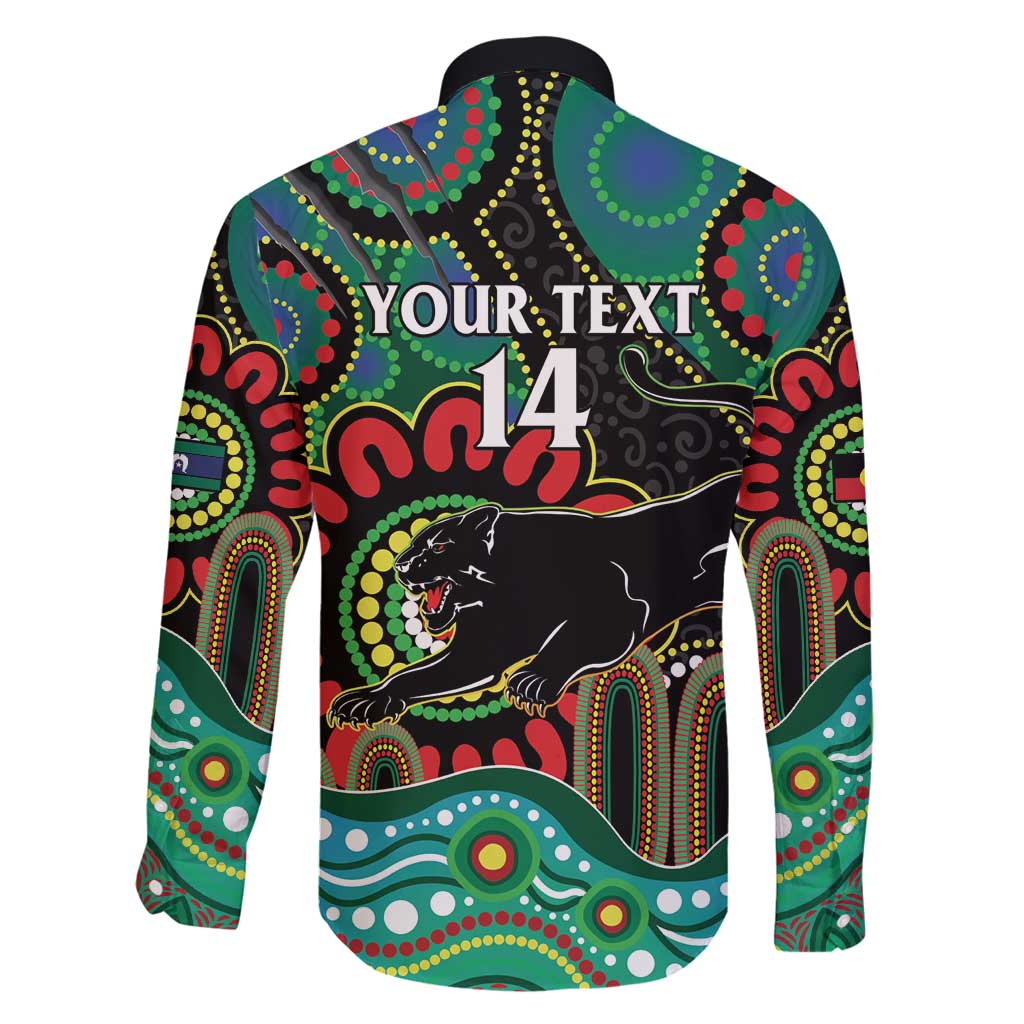 Custom NAIDOC Week 2025 Panthers Family Matching Puletasi and Hawaiian Shirt Go Mountain Men Indigenous Art