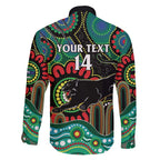 Custom NAIDOC Week 2025 Panthers Family Matching Puletasi and Hawaiian Shirt Go Mountain Men Indigenous Art