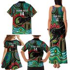 Custom NAIDOC Week 2025 Panthers Family Matching Tank Maxi Dress and Hawaiian Shirt Go Mountain Men Indigenous Art