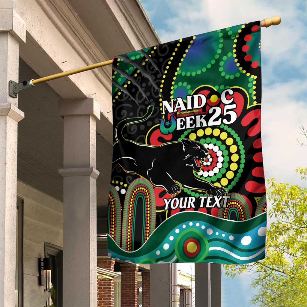 Custom NAIDOC Week 2025 Panthers Garden Flag Go Mountain Men Indigenous Art