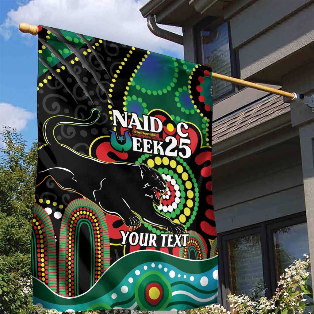 Custom NAIDOC Week 2025 Panthers Garden Flag Go Mountain Men Indigenous Art