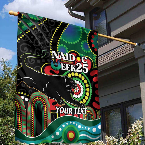 Custom NAIDOC Week 2025 Panthers Garden Flag Go Mountain Men Indigenous Art