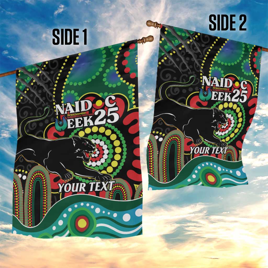 Custom NAIDOC Week 2025 Panthers Garden Flag Go Mountain Men Indigenous Art