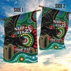 Custom NAIDOC Week 2025 Panthers Garden Flag Go Mountain Men Indigenous Art