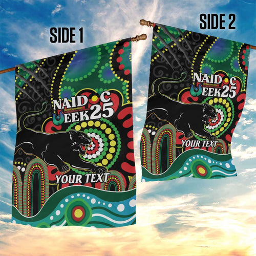 Custom NAIDOC Week 2025 Panthers Garden Flag Go Mountain Men Indigenous Art