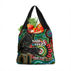 Custom NAIDOC Week 2025 Panthers Grocery Bag Go Mountain Men Indigenous Art