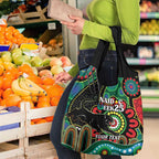 Custom NAIDOC Week 2025 Panthers Grocery Bag Go Mountain Men Indigenous Art