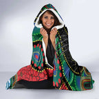 Custom NAIDOC Week 2025 Panthers Hooded Blanket Go Mountain Men Indigenous Art