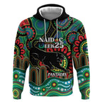 Custom NAIDOC Week 2025 Panthers Hoodie Go Mountain Men Indigenous Art