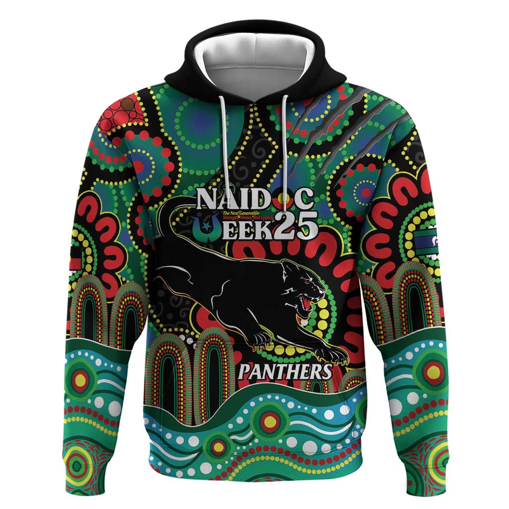Custom NAIDOC Week 2025 Panthers Hoodie Go Mountain Men Indigenous Art