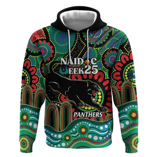 Custom NAIDOC Week 2025 Panthers Hoodie Go Mountain Men Indigenous Art