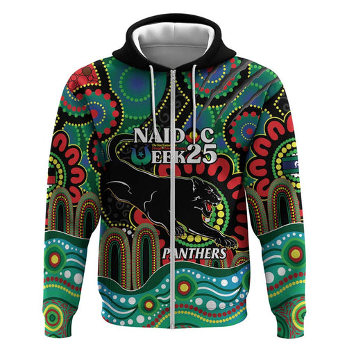 Custom NAIDOC Week 2025 Panthers Hoodie Go Mountain Men Indigenous Art