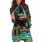 Custom NAIDOC Week 2025 Panthers Hoodie Dress Go Mountain Men Indigenous Art