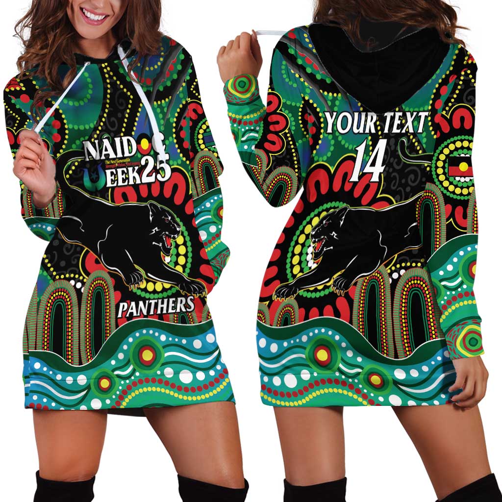 Custom NAIDOC Week 2025 Panthers Hoodie Dress Go Mountain Men Indigenous Art