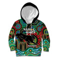 Custom NAIDOC Week 2025 Panthers Kid Hoodie Go Mountain Men Indigenous Art