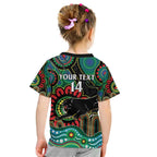 Custom NAIDOC Week 2025 Panthers Kid T Shirt Go Mountain Men Indigenous Art