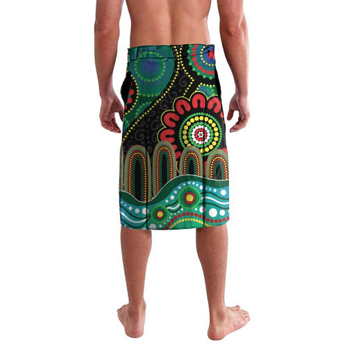 Custom NAIDOC Week 2025 Panthers Lavalava Go Mountain Men Indigenous Art