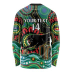 Custom NAIDOC Week 2025 Panthers Long Sleeve Shirt Go Mountain Men Indigenous Art