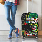 Custom NAIDOC Week 2025 Panthers Luggage Cover Go Mountain Men Indigenous Art