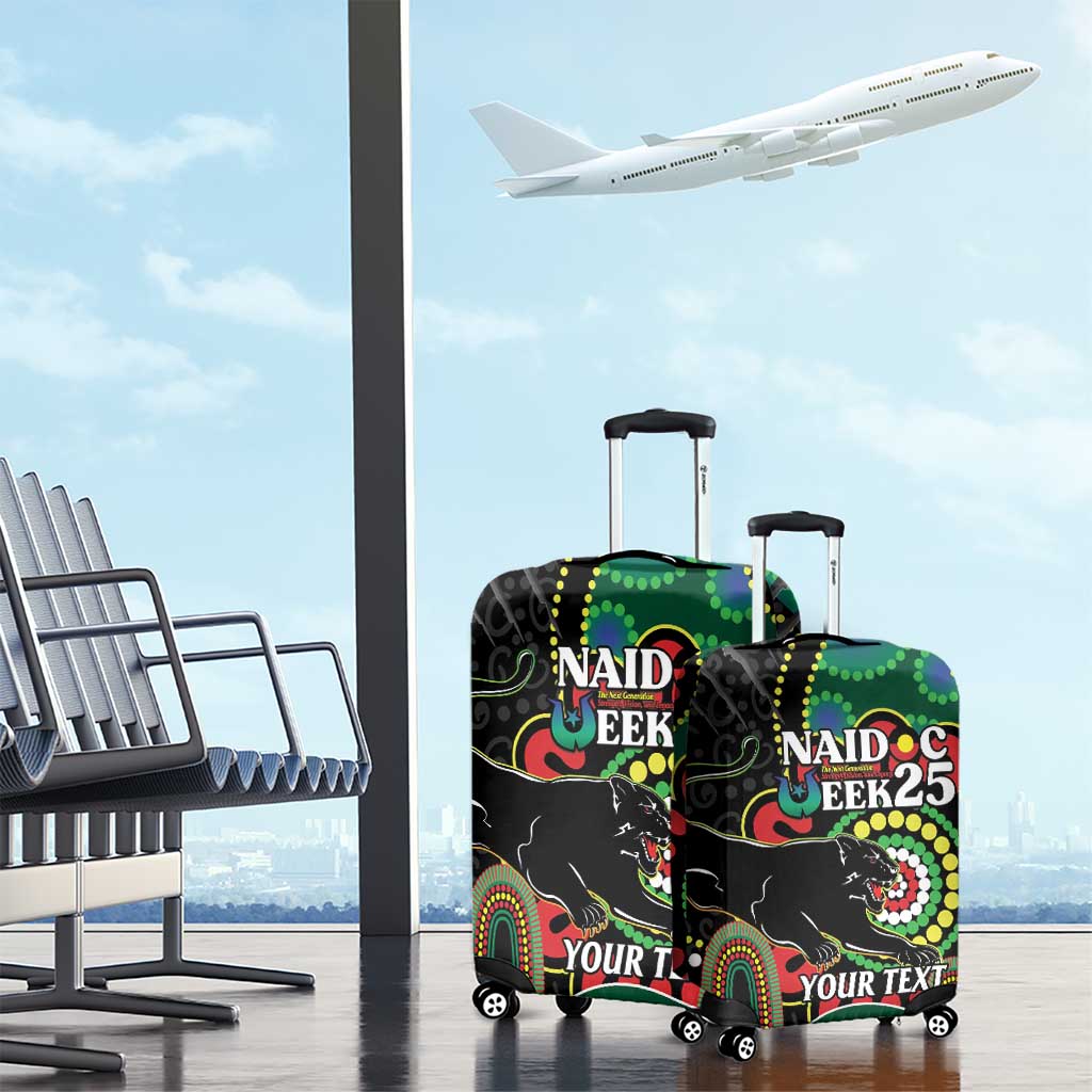 Custom NAIDOC Week 2025 Panthers Luggage Cover Go Mountain Men Indigenous Art