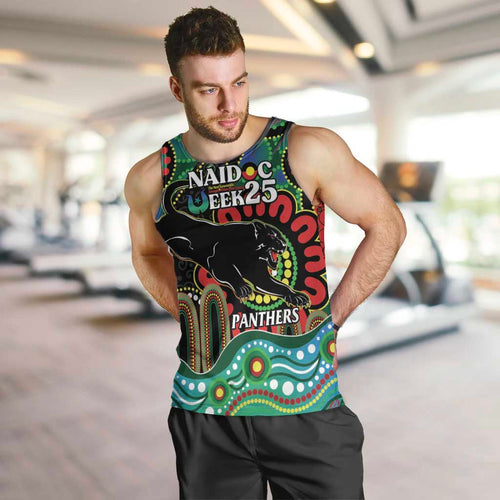 Custom NAIDOC Week 2025 Panthers Men Tank Top Go Mountain Men Indigenous Art