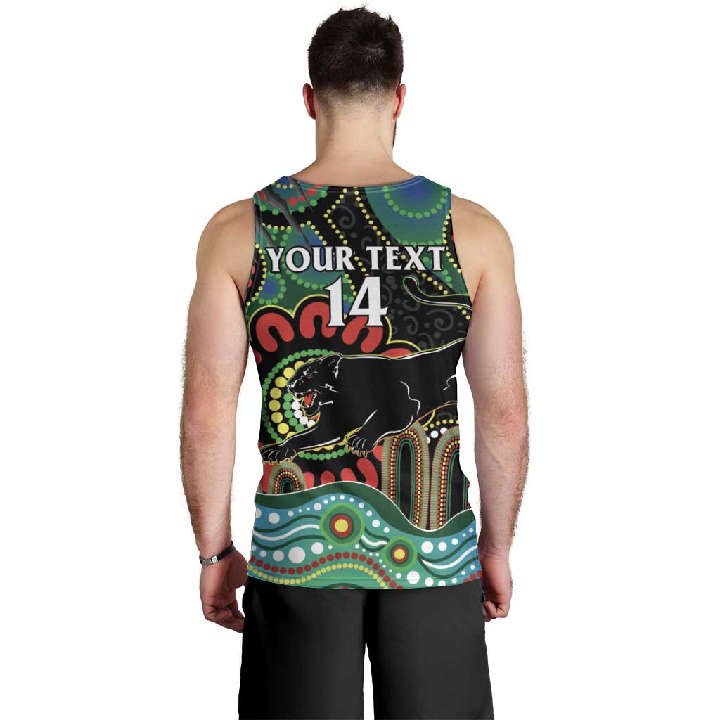 Custom NAIDOC Week 2025 Panthers Men Tank Top Go Mountain Men Indigenous Art