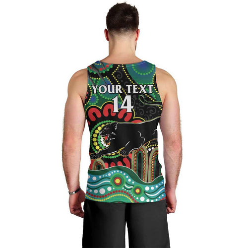 Custom NAIDOC Week 2025 Panthers Men Tank Top Go Mountain Men Indigenous Art